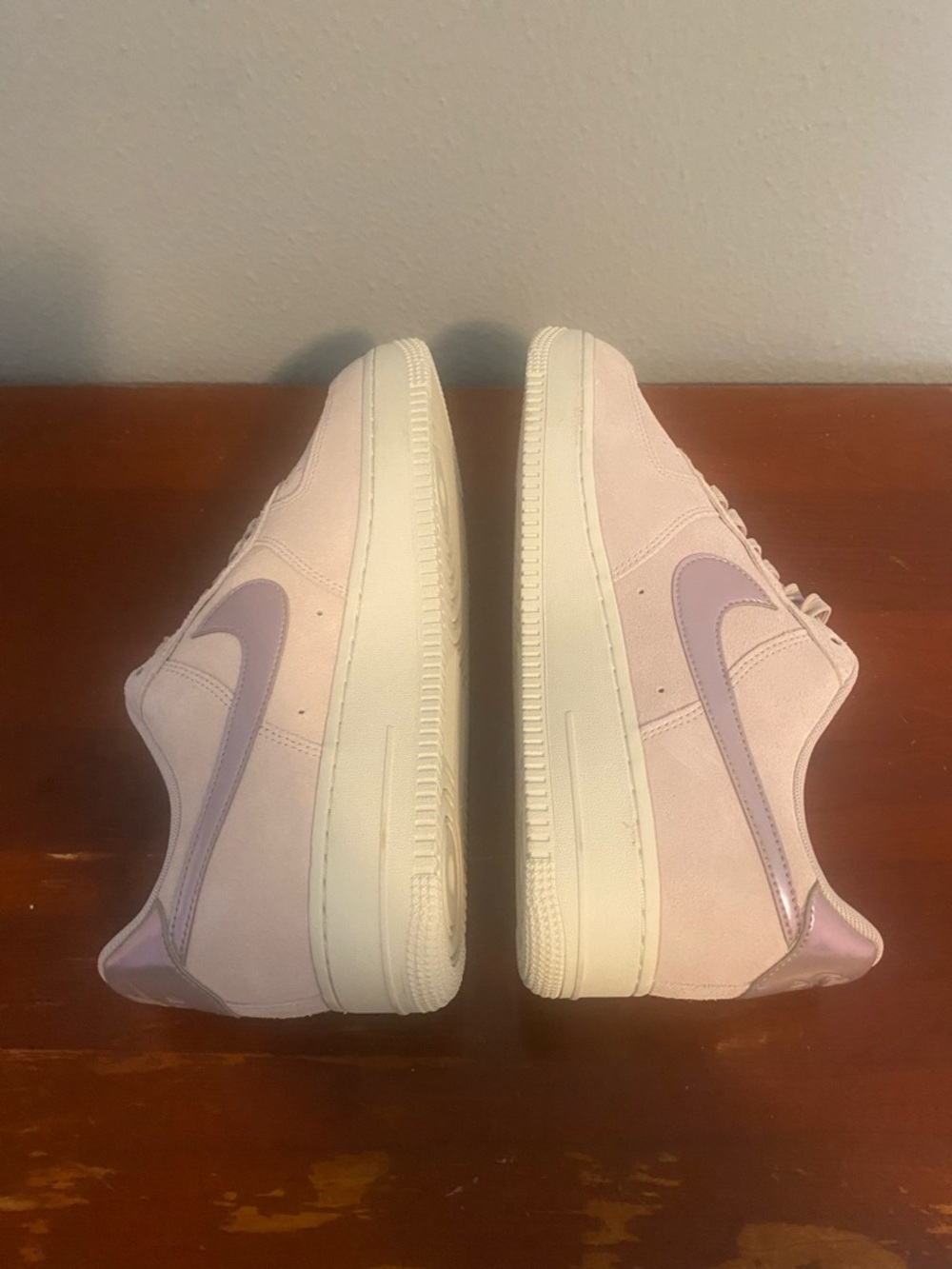 Nike Pink and Lavender Low-Top Sneakers Air Force One